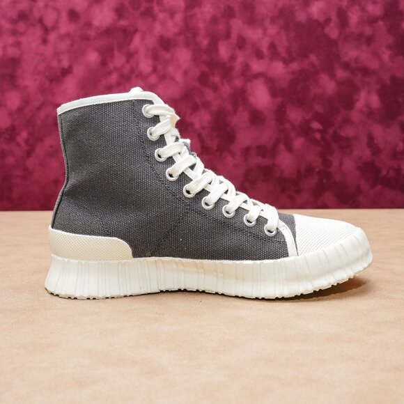 Camperlab Women Gender Dark Gray Canvas High Top Bootie Sneakers 8.5US EUR39 - Picture 4 of 8